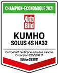 Kumho Solus récompense