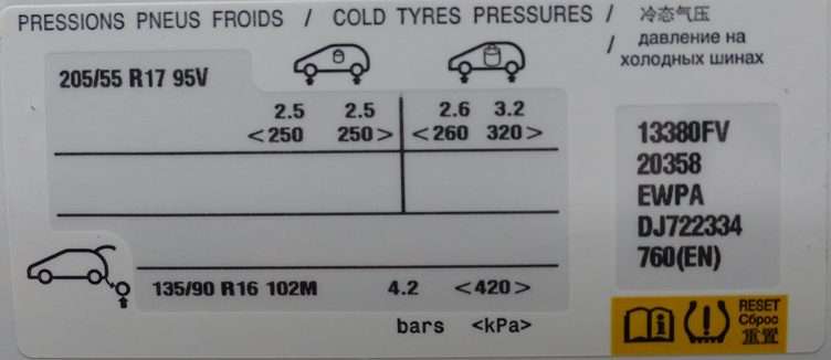 Pression des pneus validation 0,5-7,5 Bar pneus auditeur pression atmosphérique auditeur Pneus Pression des pneus