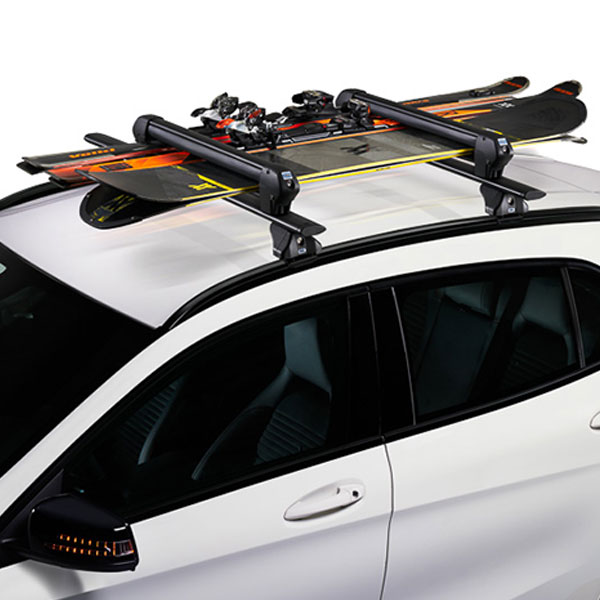 Porte ski sur barre de toit, Porte ski voiture antivol 6 paires