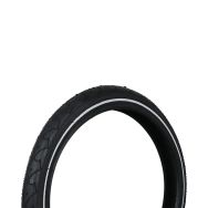 Pneu noir réfléchissant Dresco pour vélo 16 x 1,75 (47-305)