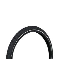 Pneu noir réfléchissant Dresco pour vélo 20 x 1,75 (47-406)
