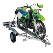Remorque mono porte moto (montée)