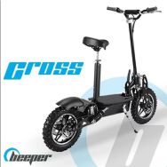 Trottinette électrique homologuée Cross avec selle 1000W 35 Km/h max 30 Km d'autonomie Beeper