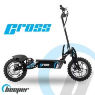 Trottinette électrique homologuée Cross 1100W 35 Km/h max 35 Km d'autonomie Beeper