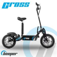 Trottinette électrique homologuée Cross avec selle 1100W 35 Km/h max 35 Km d'autonomie Beeper