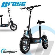 Trottinette électrique homologuée Cross avec selle 1600W 45 Km/h max 40 Km d'autonomie Beeper