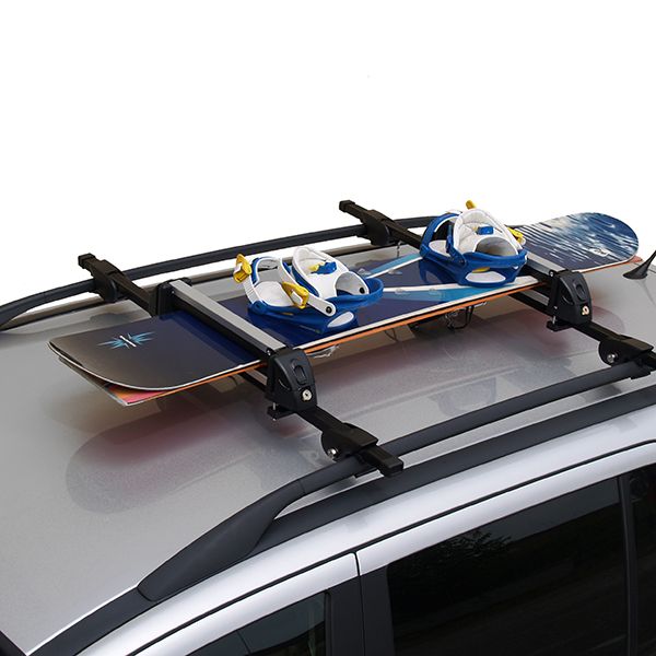 Kit porte-skis de toit Aluski 8 + adaptateur de barre 60 mm + entretoise 40  mm