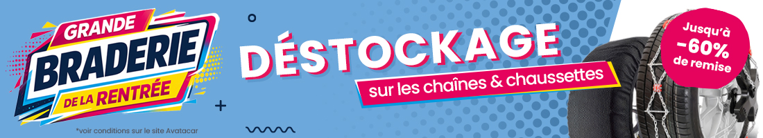 Déstockage chaine neige 