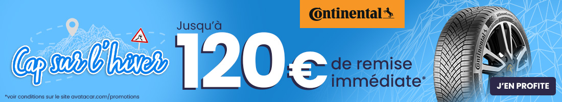 Promotion Continental 120€ de remise