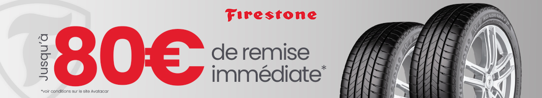 Promo pneu Firestone 2025 - 80€ de remise avatacar