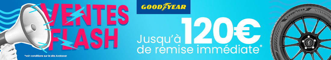 Promo pneu Goodyear 2026 - 120€ de remise