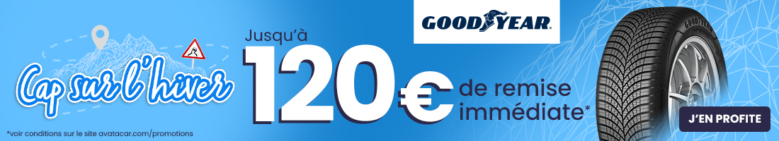 Remise immédiate Goodyear 120€ 