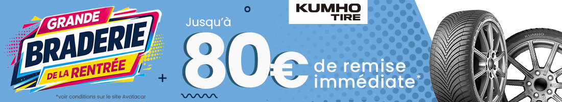 80 € remise immédiate Kumho