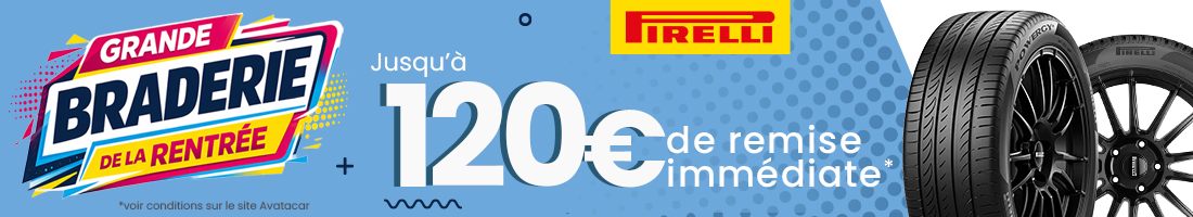 Remise immédiate Pirelli 120€ 