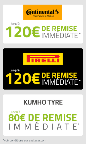 Promotion pneu Jusqu'à 120€ de remise