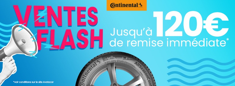 promo pneu continental 2025 fevrier 120€ de remise avatacar popin
