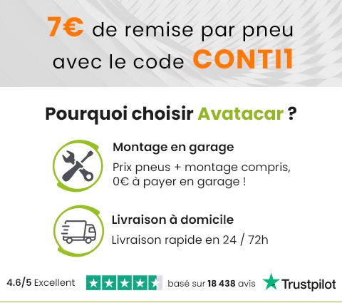 Continental -7€ / pneu