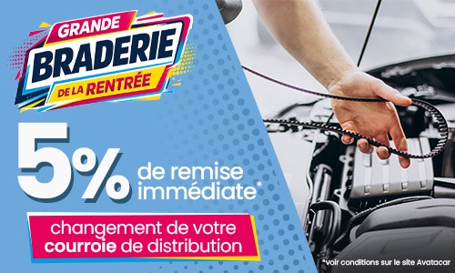 Opération courroie 5%
