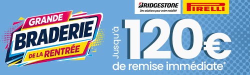 Opération pneu jusqu'à 120€ de remise
