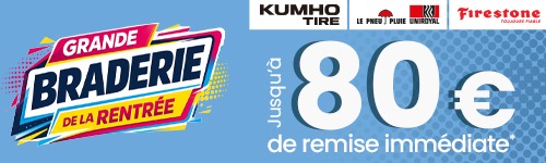 Opération pneu jusqu'à 120€ de remise