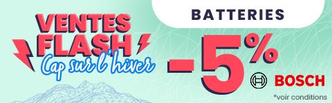 5% offert batterie Bosch