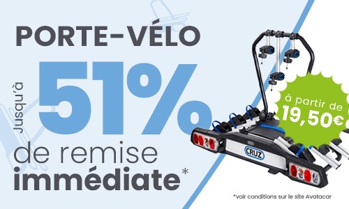 Promotion porte-vélos : jusqu'à -51 % de remise immédiate